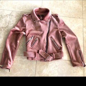 Pink Velour Bomber Jacket - JACHS Girlfriend New Y